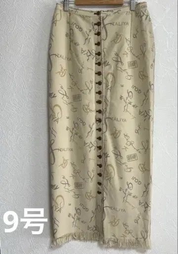 이타리야 롱 스커트 베이지 9호