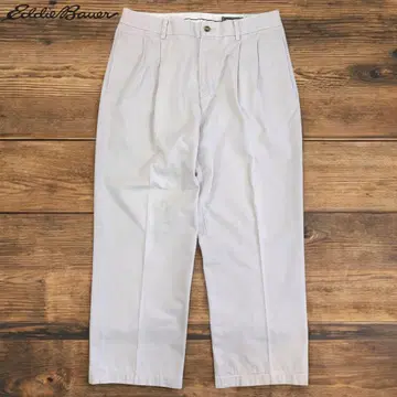 08M137 Eddie Bauer 와이드 투 턱 슬랙스 W35
