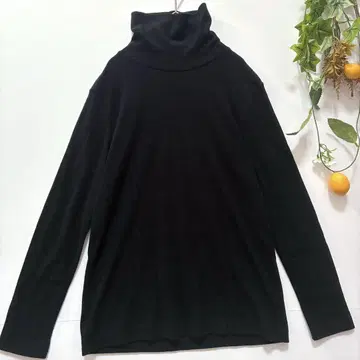 [유니클로] 터틀넥 플리스 히트텍 블랙 XL