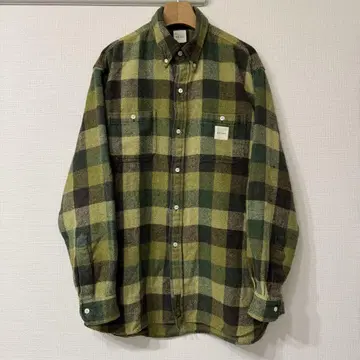 'Karl Helmut' khaki gingham check shirt