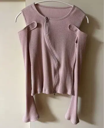 가격 인하 불가 MAISON SPECIAL 2WAY RIB TOPS 핑크