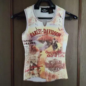 HARLEY-DAVIDSON 프린트 탱크탑 S