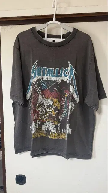 Metallica 오버 사이즈 T셔츠 그레이