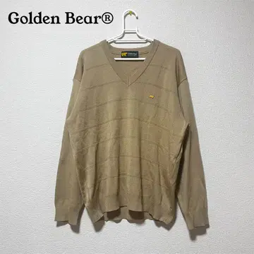 Golden Bear 골든베어 V넥 스웨터 베이지 남성용(L)