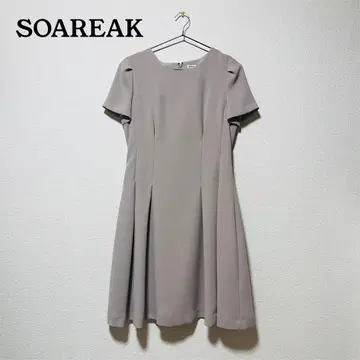[새상품급] SOAREAK 반팔 원피스 결혼식 포멀 38(M)