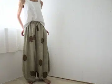 기모노 리메이크 닛카포카풍 팬츠