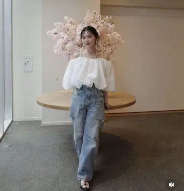 완판템 Acka organdy balloon blouse