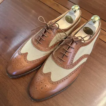 crockett&jones 윙팁 드레스 슈즈 브라운/베이지