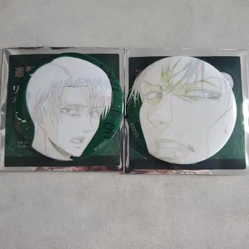 진격의 거인 WIT STUDIO 리바이 확정 랜덤 캔뱃지 2개