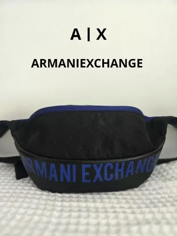 새상품급!! ARMANI EXCHANGE 바디백 블랙/블루