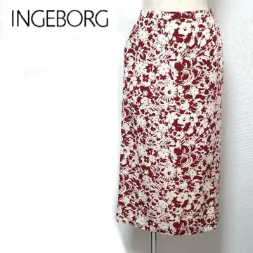 [새상품급] INGEBORG 꽃무늬 하이웨스트 롱 스커트
