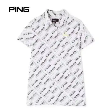 미사용 새상품 PING (핑) 자카드 피케 셔츠 S 화이트