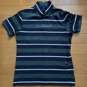 TAYLORMADE 스트라이프 하프 지퍼 셔츠