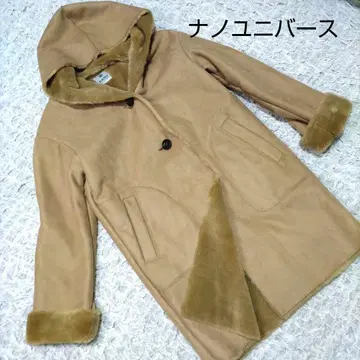 나노 유니버스 NANO UNIVERSE 페이크 무스탕 코트 베이지 M