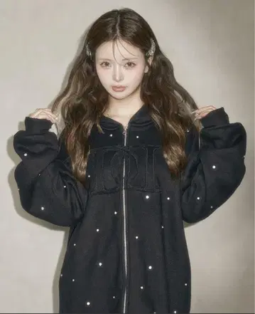 DD 로고 비쥬 지퍼 후드티 BLK Darich 다리치