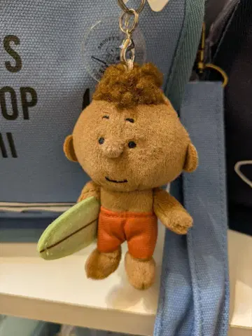 스누피 스누피 서프 샵 프랭클린 봉제 인형 키링