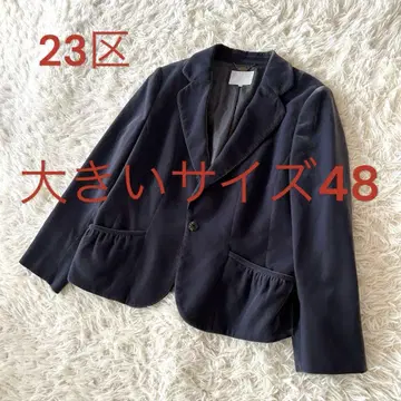 빅 사이즈 48 23구 벨로아 재킷 벨벳 테일러드 그레이