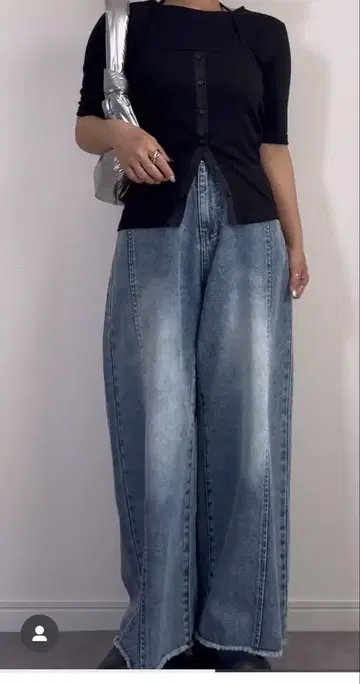 데님 팬츠 megumi 루티크 시마무라