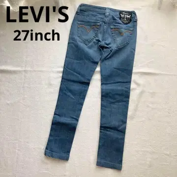 [ LEVI'S ] 리바이스 스키니 데님 청바지 비쥬 27 일본제