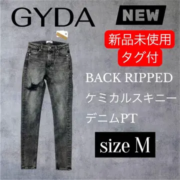 제이다 GYDA 데미지 스키니 청바지 택 포함 새상품 정가 16,900엔