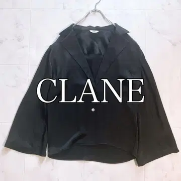 [새상품급] CLANE 클라네 새틴 벨 슬리브 자켓 블랙 광택 1