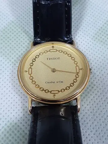 TISSOT CHAINE D'OR 손목시계