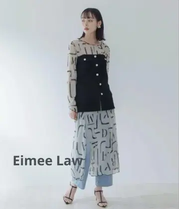Eimee Law 지오메 사진 pt 슬릿 원피스