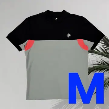 [새상품] V12 골프 남성용 반팔 모크넥 그레이 M