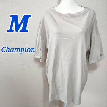 Champion 챔피온 반팔 티셔츠 M 라이트 베이지 여름 빅사이즈