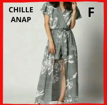 CHILLE 아냅 랩 원피스 꽃무늬 롱 숏팬츠 CHILLE ANAP