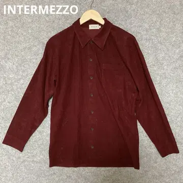 INTERMEZZO 버건디 긴팔 셔츠
