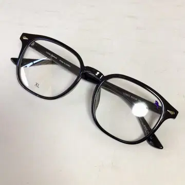 LOOK Optical 패션 안경 XL 블랙 사각형 안경