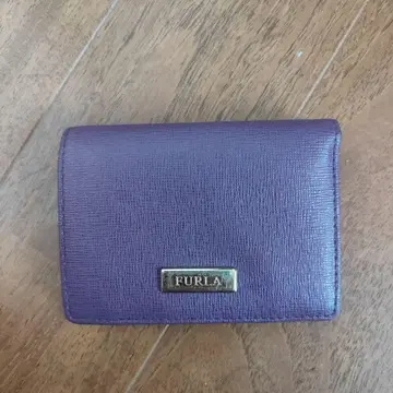 FURLA 퍼플 3단 폴더형 지갑