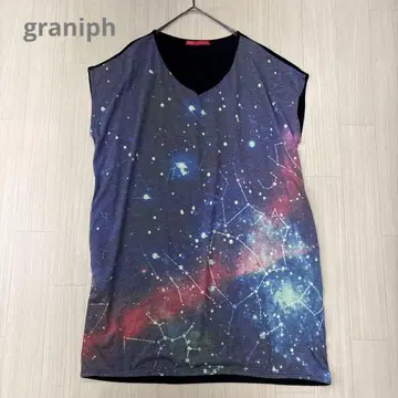 graniph 그라니프 우주 별자리 롱 T셔츠 원피스