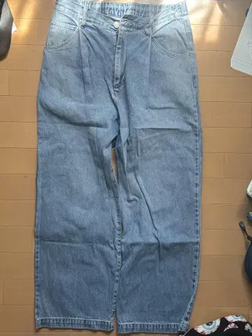 라이트 블루 와이드 레그