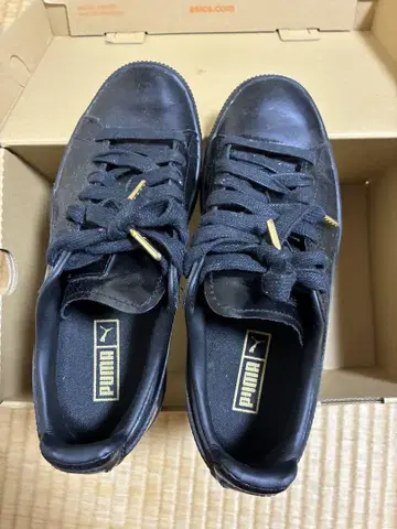 PUMA 푸마 블랙 CLYDE DRESSED 스니커즈 클라이드