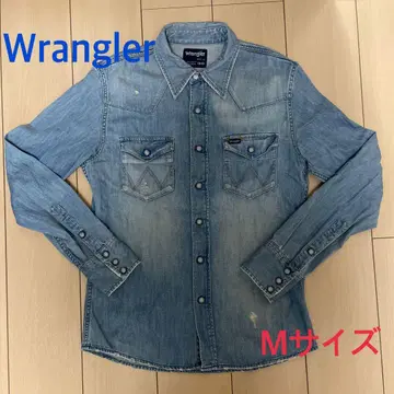 URID 별주 Wrangler 랭글러 웨스턴 데님 셔츠 M 사이즈