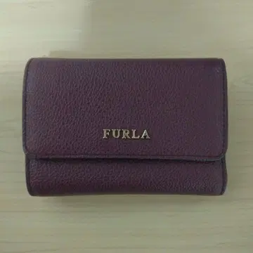 FURLA 3단 폴더형 지갑 퍼플