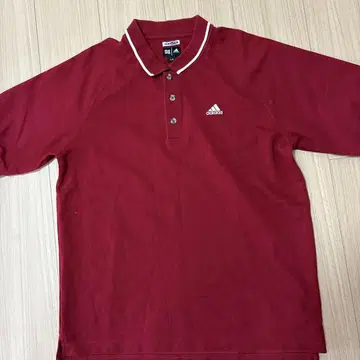 adidas CLIMALITE 레드 피케 셔츠 L/G