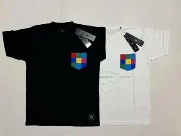 uniform experiment 컬러풀 포켓 T 화이트 컬러 차트
