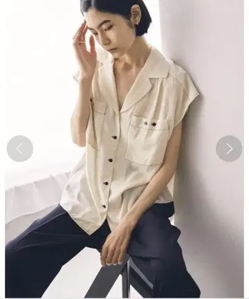 TODAYFUL 화이트 사이즈 F 슬리브리스 스티치 셔츠