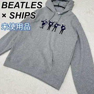 [미사용 택 포함] BEATLES x SHIPS HELP 자수 후드티 M