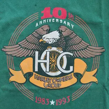 HARLEY-DAVIDSON 10주년 기념 셔츠 XL