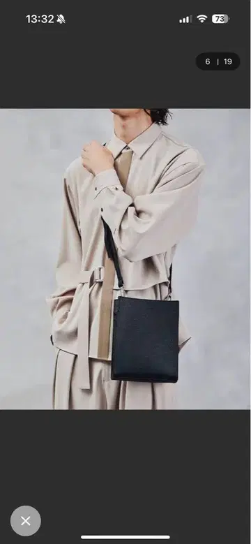 다케오 키쿠치 스퀘어 박스 숄더백