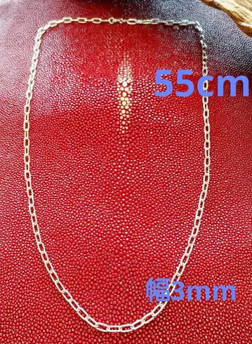 55cm 폭 3mm 케이블 체인 목걸이 silver925 새상품