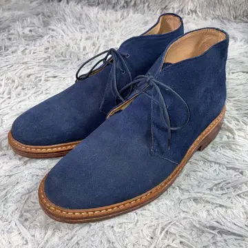 London Shoe Make 스웨이드 디저트 부츠 네이비 25.5