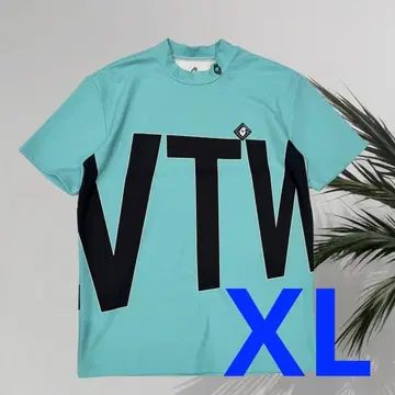 [새상품] V12 골프 남성용 반팔 모크넥 터콰이즈 XL