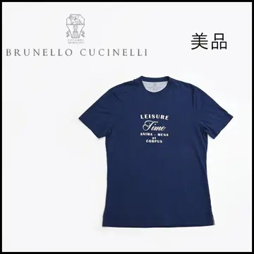 46441 여름 브루넬로쿠치넬리 티셔츠 V넥 남성용 네이비