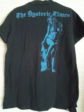 The Hysteric Times 블랙 피케 셔츠 L