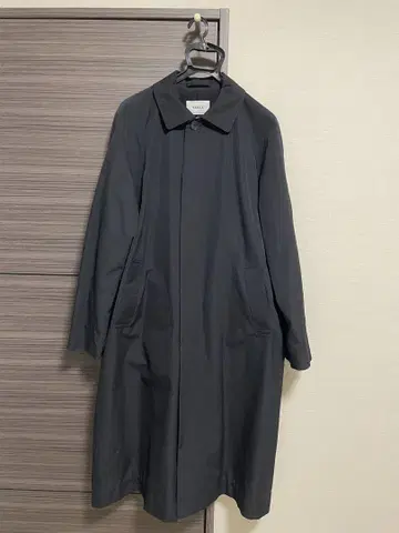 YAECA 블랙 스텐 칼라 코트